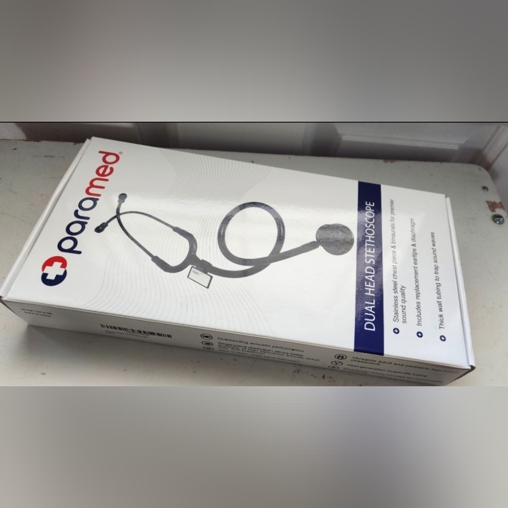 Classic Dual Head Cardiology Stethoscope Medical Clinical and Home Use Paramed